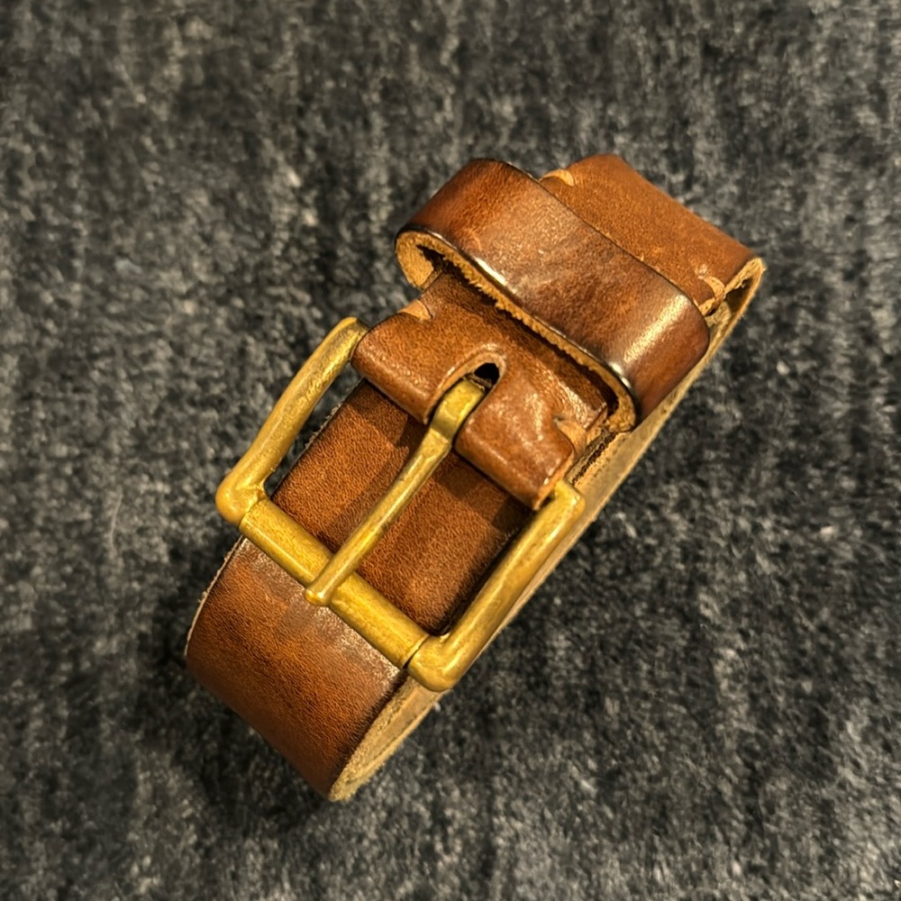 Billy Reid Leather Belt Size 32